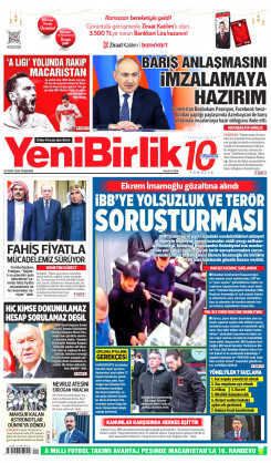 Yeni Birlik Gazetesi | 20 Mart 2025