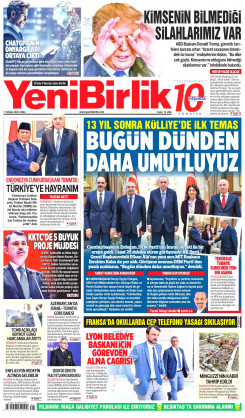 Yeni Birlik Gazetesi | 11 Nisan 2025