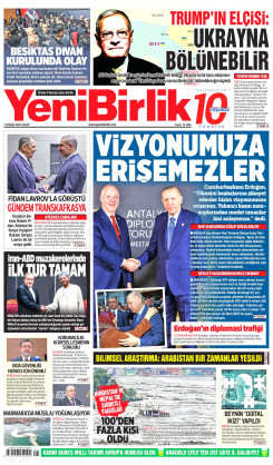 Yeni Birlik Gazetesi | 13 Nisan 2025