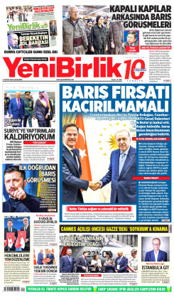 Yeni Birlik Gazetesi | 14 Mayıs 2025