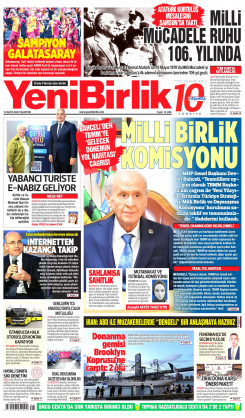 Yeni Birlik Gazetesi | 19 Mayıs 2025