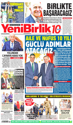 Yeni Birlik Gazetesi | 24 Mayıs 2025