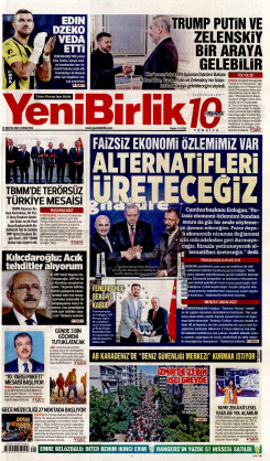 Yeni Birlik Gazetesi | 31 Mayıs 2025