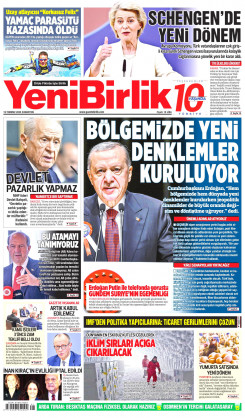 Yeni Birlik Gazetesi | 19 Temmuz 2025