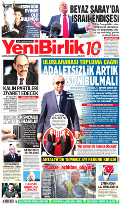 Yeni Birlik Gazetesi | 21 Temmuz 2025