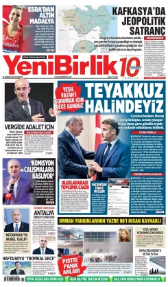 Yeni Birlik Gazetesi | 28 Temmuz 2025