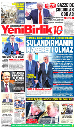 Yeni Birlik Gazetesi | 29 Temmuz 2025