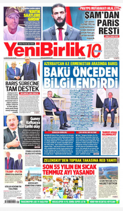 Yeni Birlik Gazetesi | 10 Ağustos 2025