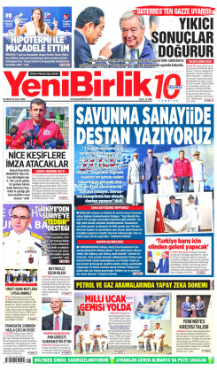 Yeni Birlik Gazetesi | 29 Ağustos 2025