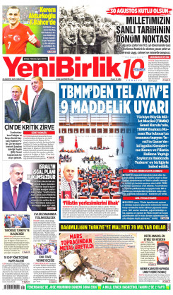 Yeni Birlik Gazetesi | 30 Ağustos 2025