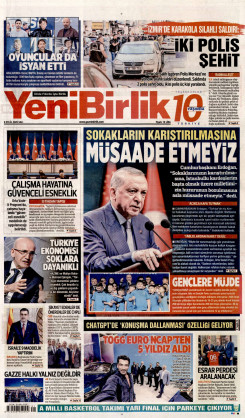 Yeni Birlik Gazetesi | 9 Eylül 2025