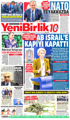 Yeni Birlik Gazetesi | 11 Eylül 2025