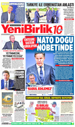 Yeni Birlik Gazetesi | 13 Eylül 2025