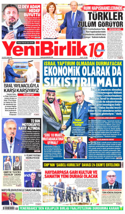 Yeni Birlik Gazetesi | 16 Eylül 2025