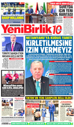 Yeni Birlik Gazetesi | 18 Eylül 2025