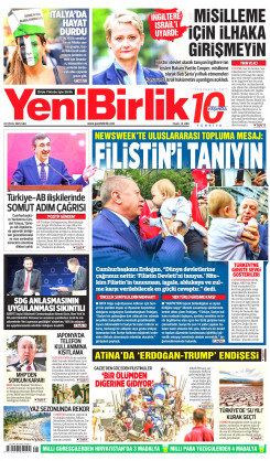 Yeni Birlik Gazetesi | 23 Eylül 2025