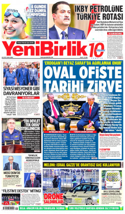 Yeni Birlik Gazetesi | 26 Eylül 2025