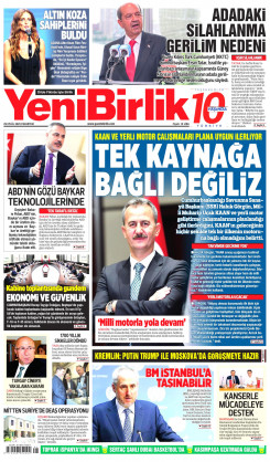 Yeni Birlik Gazetesi | 29 Eylül 2025