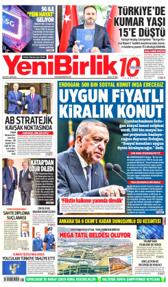 Yeni Birlik Gazetesi | 30 Eylül 2025