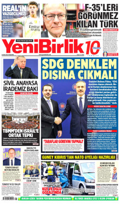 Yeni Birlik Gazetesi | 9 Ekim 2025