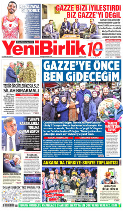 Yeni Birlik Gazetesi | 12 Ekim 2025