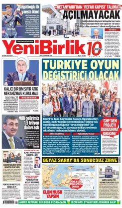 Yeni Birlik Gazetesi | 19 Ekim 2025