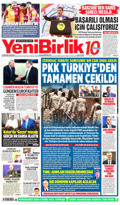 Yeni Birlik Gazetesi | 27 Ekim 2025