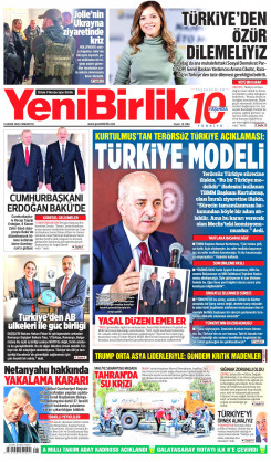 Yeni Birlik Gazetesi | 8 Kasım 2025