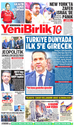 Yeni Birlik Gazetesi | 9 Kasım 2025