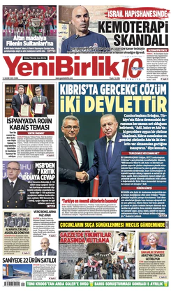 Yeni Birlik Gazetesi | 14 Kasım 2025
