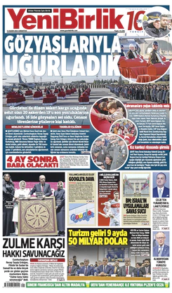 Yeni Birlik Gazetesi | 15 Kasım 2025