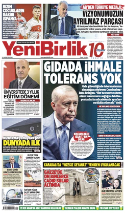 Yeni Birlik Gazetesi | 18 Kasım 2025