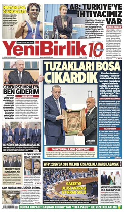 Yeni Birlik Gazetesi | 19 Kasım 2025