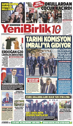 Yeni Birlik Gazetesi | 22 Kasım 2025
