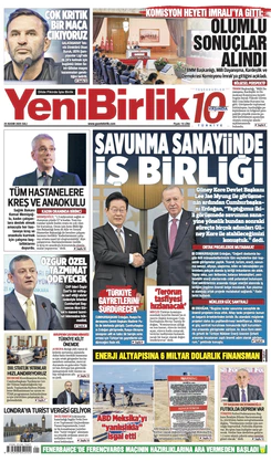 Yeni Birlik Gazetesi | 25 Kasım 2025
