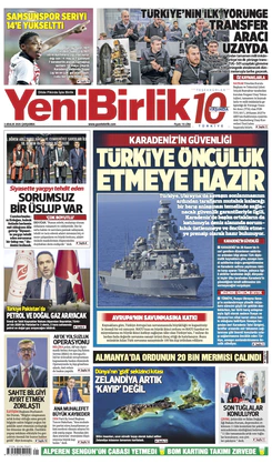 Yeni Birlik Gazetesi | 3 Aralık 2025
