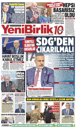 Yeni Birlik Gazetesi | 7 Aralık 2025