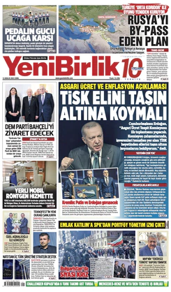 Yeni Birlik Gazetesi | 12 Aralık 2025