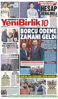 Yeni Birlik Gazetesi | 13 Aralık 2025