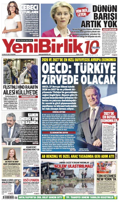 Yeni Birlik Gazetesi | 18 Aralık 2025