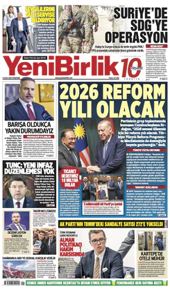 Yeni Birlik Gazetesi | 8 Ocak 2026