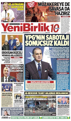 Yeni Birlik Gazetesi | 13 Ocak 2026