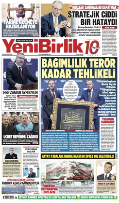 Yeni Birlik Gazetesi | 16 Ocak 2026