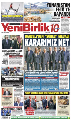Yeni Birlik Gazetesi | 4 Şubat 2026