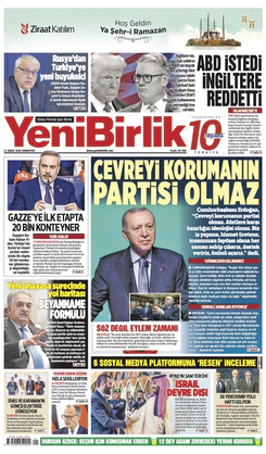 Yeni Birlik Gazetesi | 21 Şubat 2026