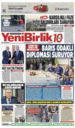 Yeni Birlik Gazetesi | 4 Mart 2026