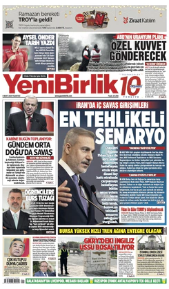 Yeni Birlik Gazetesi | 9 Mart 2026