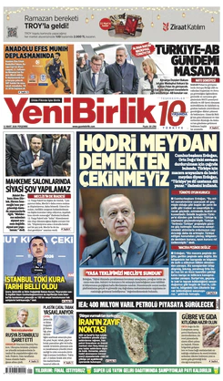Yeni Birlik Gazetesi | 12 Mart 2026