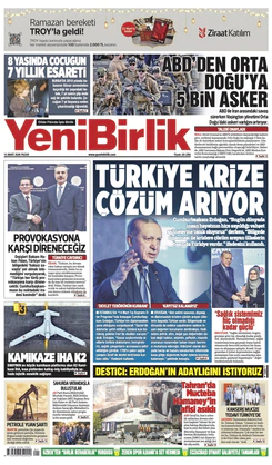 Yeni Birlik Gazetesi | 15 Mart 2026