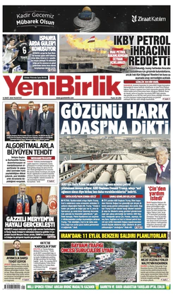 Yeni Birlik Gazetesi | 16 Mart 2026